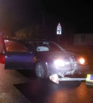 Уночі в Луцьку п'яний водій збив дорожні знаки