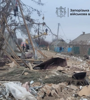 Впродовж доби армія РФ обстріляла 11 населених пунктів Запоріжжя