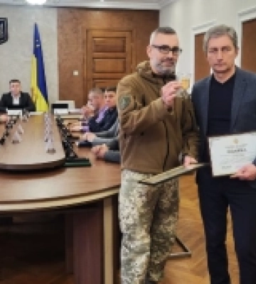 Міському голові Ковеля Ігорю Чайці вручили відзнаку Міністра оборони України «За сприяння обороні»