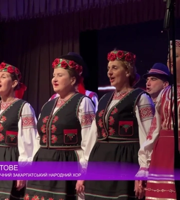 Темненькая нічка / Заслужений академічний Закарпатський народний хор (відео)