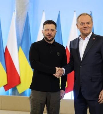 Зеленський прибув до Варшави і зустрівся з Туском