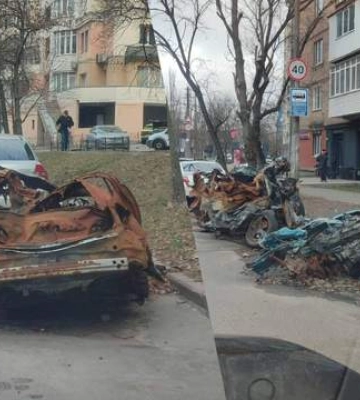 В Киеве уберут с улиц машины, поврежденные в результате российских атак
