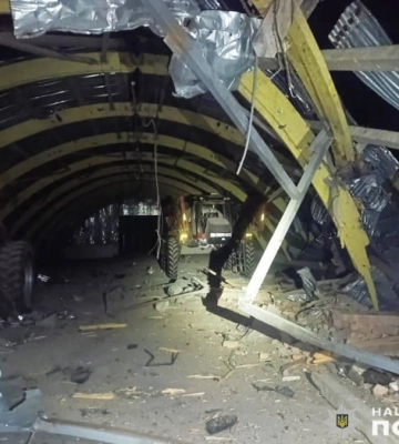 Росіяни поцілили БпЛА по сільгосппідприємству на Чернігівщині. ФОТОрепортаж