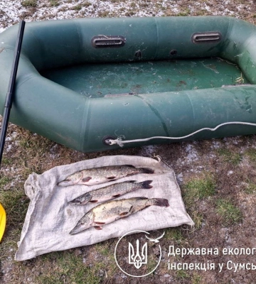 На Сумщині знову спіймали браконьєра, який ловив щук