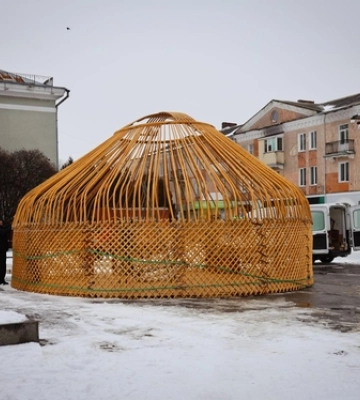У Нововолинську встановлюють «Юрту Незламності» 