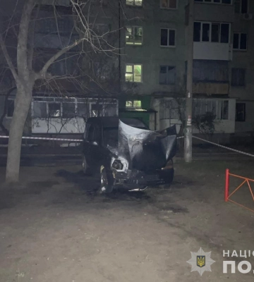 Двоє підлітків у Кривому Розі спалили автівку військового
