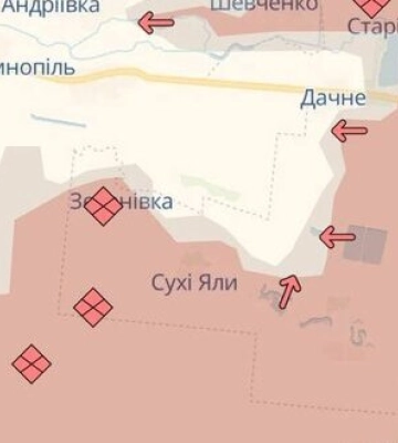 Росіяни мають просування на Харківщині та Донеччині, - DeepState КАРТИ