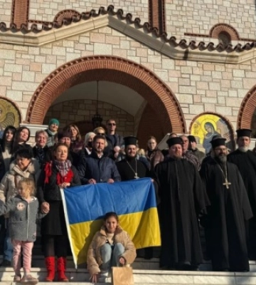 У грецькому містечку Неа Міханьона вперше провели літургію українською мовою