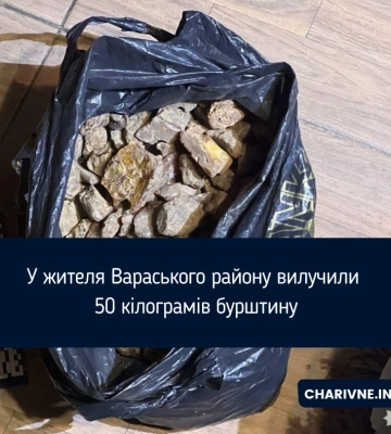 У жителя Вараського району вилучили 50 кілограмів бурштину