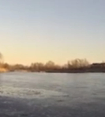 Пішов на лід з собакою і провалився. ВІДЕО порятунку