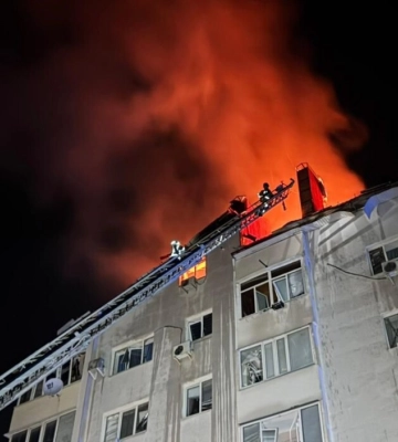 Появились фото последствий ночной дроновой атаки на Николаев