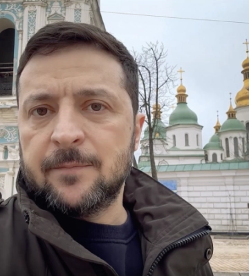 Президент Володимир Зеленський привітав українців із Днем соборності України