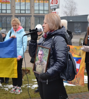У містечку на Волині вперше відбулася акція на підтримку військовополонених і зниклих безвісти