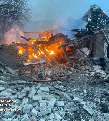 Последствия утренних ударов по Харьковщине показали в прокуратуре 