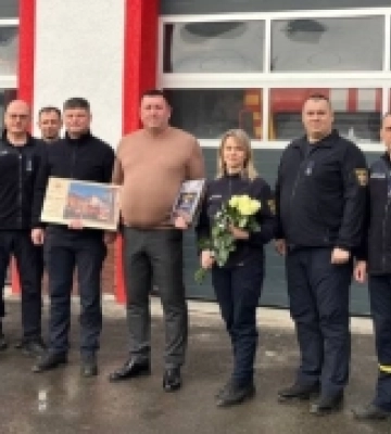 У Володимирі на заслужений відпочинок провели рятувальника. ФОТО
