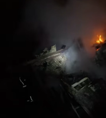 У дачному кооперативі неподалік Вараша сталася пожежа