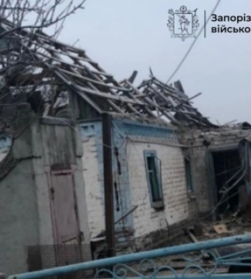 Росіяни за добу 325 разів били по Запорізькій області