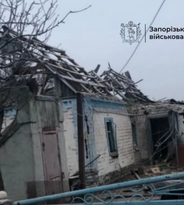 Росіяни за добу 325 разів били по Запорізькій області