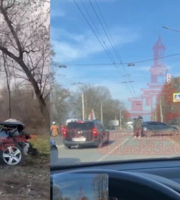 Автотроща в Ямниці 26 січня: зіткнулись Tesla і Volkswagen