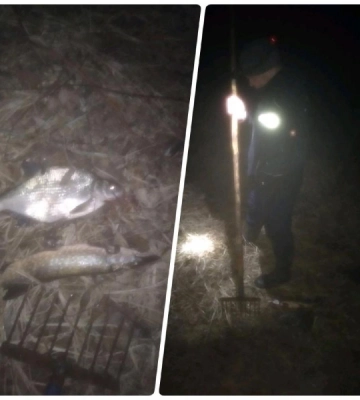 На Рівненщині зафіксували використання забороненого знаряддя лову