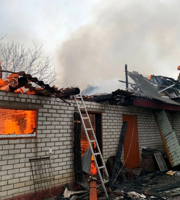 У Черкаському районі під час пожежі отримали травми батько та син