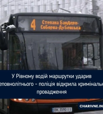 У Рівному водій маршрутки ударив неповнолітнього - поліція відкрила кримінальне провадження