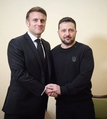 Зеленський обговорив з Макроном подальшу підтримку України