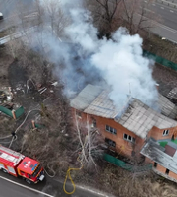 У Полтаві горів приватний будинок на Харківському Шосе