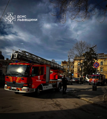 У центрі Львова горів житловий будинок