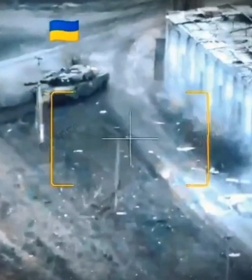 Танк Leopard-2 ВСУ в одиночку отразил атаку колонны бронемашин РФ: детали (видео)