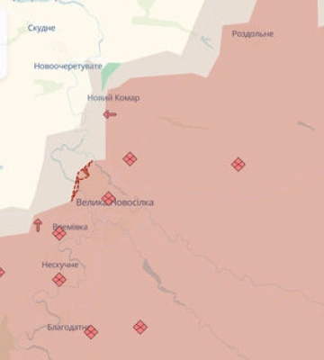 Росіяни окупували Велику Новосілку, - DeepState. КАРТИ