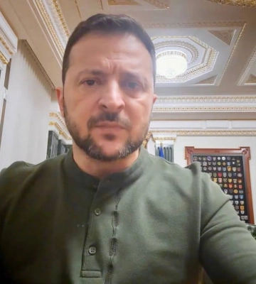 Звернення Володимира Зеленського наприкінці 1070-го дня війни