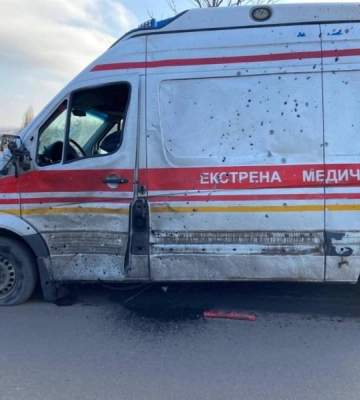 Фото: у Куп&#039;янську рф атакувала «швидку», є постраждалі