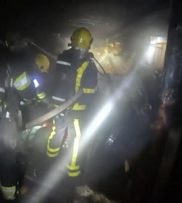 У Сарненському районі горіла господарська будівля (ВІДЕО)