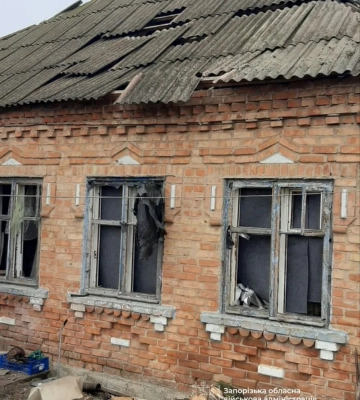 Росіяни за добу понад 400 разів били по Запорізькій області