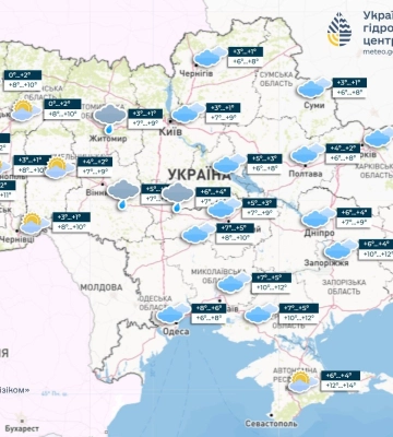 Погода на 31 января в Украине: тепло, но местами небольшой дождь