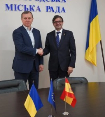 Міський голова Богдан Андріїв  зустрівся сьогодні із Надзвичайним і Повноважним Послом Іспанії в Україні
