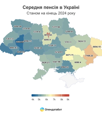 Середня пенсія в Україні – понад 5700 грн. На Харківщині трохи більше