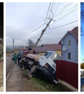 Ліквідували наслідки ДТП: у Рівному комунальники встановили нову опору освітлення