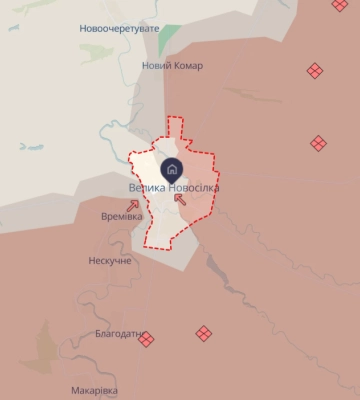 На Донеччині окупанти захопили Нововасилівку – DeepState