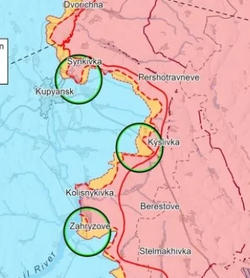 росіяни намагаються оточити Куп'янськ: в ISW розповіли про ризики і загрози для ЗСУ