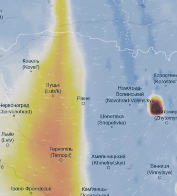 Брудна хмара з Європи скоро накриє Україну: Волинь під загрозою. Карта