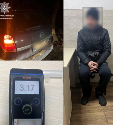 У Рівному патрульні зупинили авто, водій якого виявився добряче «підшофе»