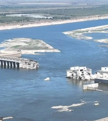 У Google Maps оновили супутникові знімки Каховської ГЕС та водосховища