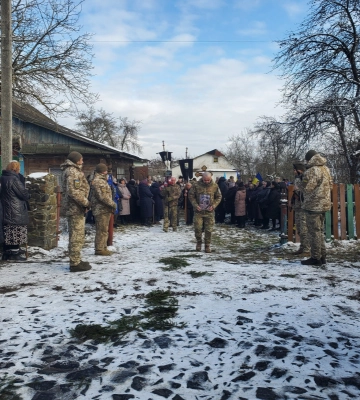 У Горохові освятили пам’ятні банери на честь полеглих військових