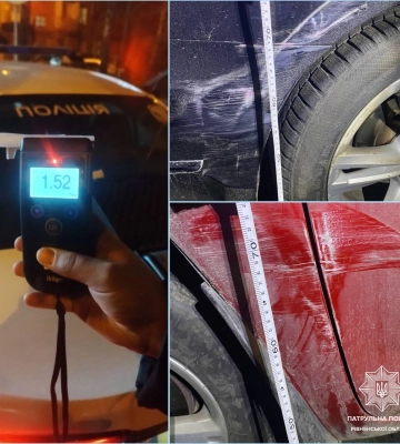 У Рівному нетверезий водій скоїв ДТП та втік з місця події