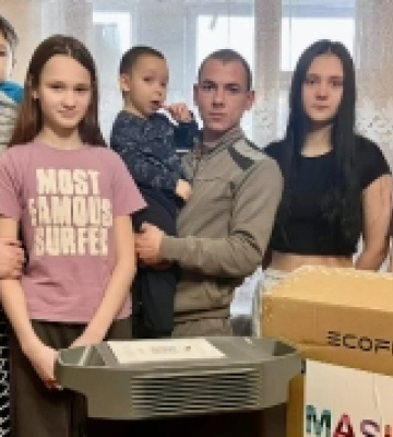 Родина, що мешкає в Шептицькому, отримала станцію EcoFlow