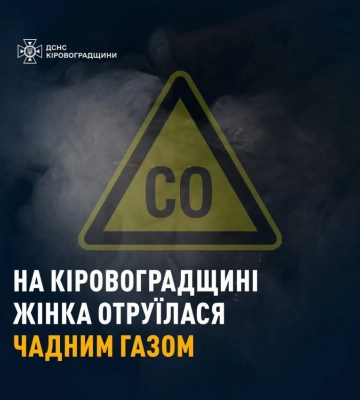 На Кіровоградщині жінка отруїлася чадним газом: постраждала в лікарні