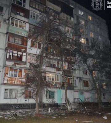Росіяни атакували дроном недобудовану багатоповерхівку у Запоріжжі