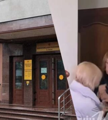 В киевском суде мать подозреваемого в убийстве подростка на фуникулере напала на журналистку